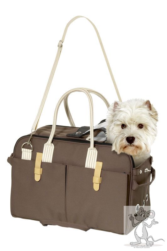 Karlie Tragetasche Shopper "City" braun in 3 Gr&ouml;&szlig;en 31414 Gr&ouml;&szlig;e 1 37x15x27 cm