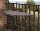 Alco Balkon H�ngetisch, anthrazit - halbrund