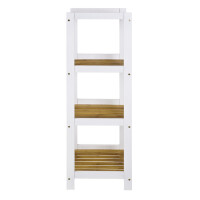 Haku Regal - Badregal, weiß - 4 Ablagen Bambus natur 4