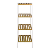 Haku Regal - Badregal, weiß - 4 Ablagen Bambus natur 5