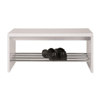 Haku Bank - Schuhbank MDF hochglanz wei& gallery