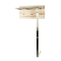 Haku Wandgarderobe Stahl verchromt, Pane gallery