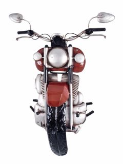 Haku Wandgarderobe aus Metall in 3D Vintageoptik Motorrad, mit 3 Garderobenhaken