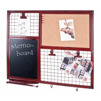 Haku Memoboard aus Metall in rot  - Vint gallery
