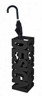 Haku Schirmständer aus schwarz lackiertem Metall im Design-Look