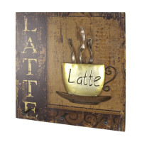 Haku Wandgarderobe Latte aus MDF mit 3 H gallery