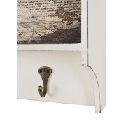 Haku Wandgarderobe Wall Street aus MDF Vintageoptik Wei&szli