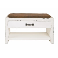 Haku Bank in Vintageoptik, Sitzfläche gepolstert,...