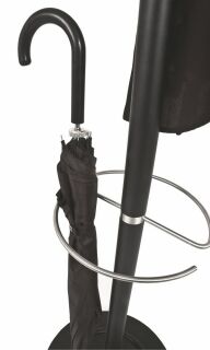 Haku Garderobenständer aus aus schwarz lackiertem Stahlrohr
