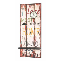 Haku Wandgarderobe mit Schriftzug in Vin gallery