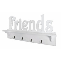 Haku Wandgarderobe "Friends" aus MDF, weiß 2