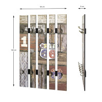 Haku Wandgarderobe in Vintage Optik "Route 66" 7