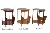 Ovaler Beistelltisch / Telefontisch aus Massivholz in Kirschbaumfarben