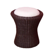 Rattan Sitzhocker mit Stauraum in Braun gallery