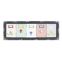 Haku Wandgarderobe aus Massivholz in Vintageoptik 3
