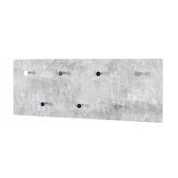 Haku Wandgarderobe in Betonoptik-chrom 4