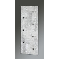 Haku Wandgarderobe in Betonoptik-chrom 5