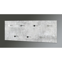 Haku Wandgarderobe in Betonoptik-chrom 6