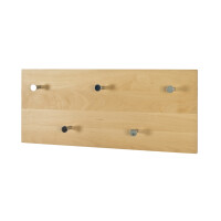 Haku Wandgarderobe aus Massivholz  Buche/Chrom 3