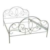 Metallbett - Doppelbett  in weiß