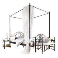 Metallbett in schwarz pulverbeschichtet 90 x 200 cm 2