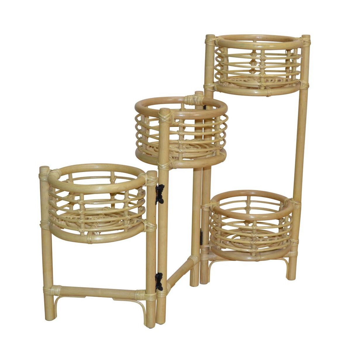 Rattan Blumenstnder Beige  natrlich, dekorativ & stabil - IchVerka,  94,00