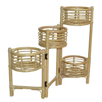 Rattan Blumenständer aus Rattanrohr gallery