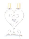 Kerzenhalter - Kerzenständer in Weiß