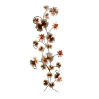 Wanddekoration Schmetterling, Blumen