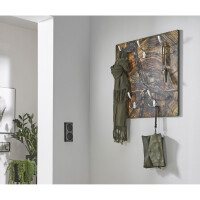 Haku Wandgarderobe natur-Edelstahloptik 3