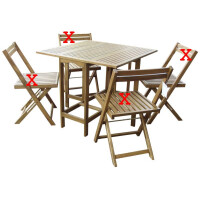 Gartentisch aus Akazienholz 90x90 cm gallery
