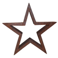 Kaminholzregal - Holzregal aus Eisen "Stern" 1