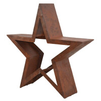 Kaminholzregal - Holzregal aus Eisen "Stern" 3