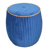 Pouf Sitzpouf Sitzhocker Fußhocker Hocker in Azurblau