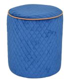 Sitzhocker Sitzpouf Pouf Fußhocker Hocker in Azurblau