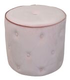 Hocker Sitzhocker Sitzpouf Pouf Fußhocker in Rose