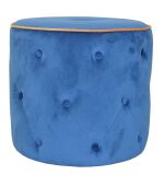 Hocker Sitzhocker Sitzpouf Pouf Fußhocker in Azurblau