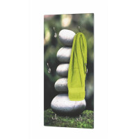 Haku Wandgarderobe bunt-Edelstahloptik mit UV-Direktdruck (Stone) 2