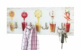 Haku Wandgarderobe bunt aus Sicherheitsglas mit...