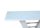 Säulentisch Esszimmertisch in weiß 160x90cm