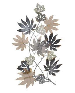 Wanddekoration "Blätter" aus Metall
