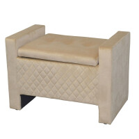 Sitzbank mit Stauraum, Beige gallery