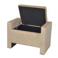 Sitzbank mit Stauraum, Beige 3