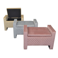 Sitzbank mit Stauraum, Beige 7