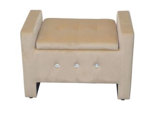 Sitzbank mit Stauraum, Beige