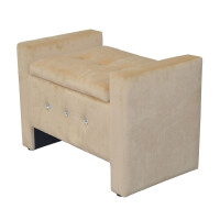 Sitzbank mit Stauraum, Beige 2
