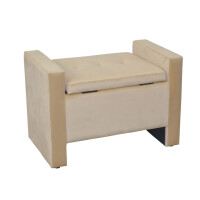 Sitzbank mit Stauraum, Beige 3