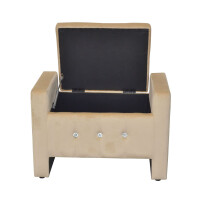 Sitzbank mit Stauraum, Beige 4