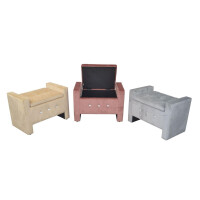 Sitzbank mit Stauraum, Beige 6