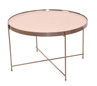 Couchtisch,  rosegold ø 62,5 cm